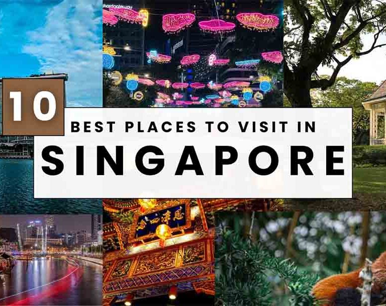 Banner image featuring the top 10 attractions in Singapore with a view of the city skyline and iconic landmarks