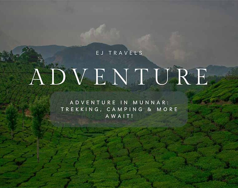 Panoramic view of Munnar's lush green hills and tea plantations