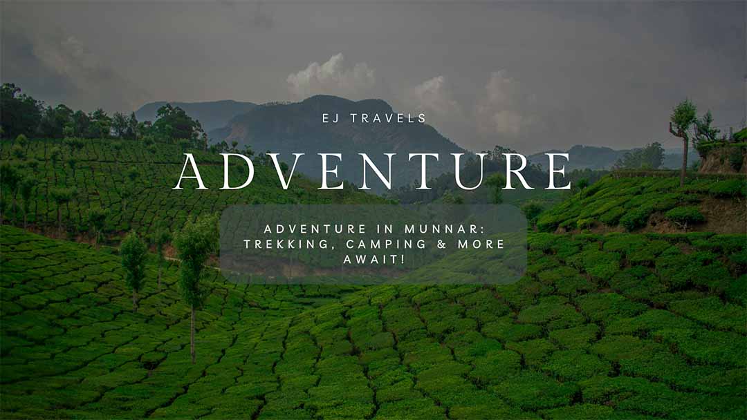 Panoramic view of Munnar's lush green hills and tea plantations