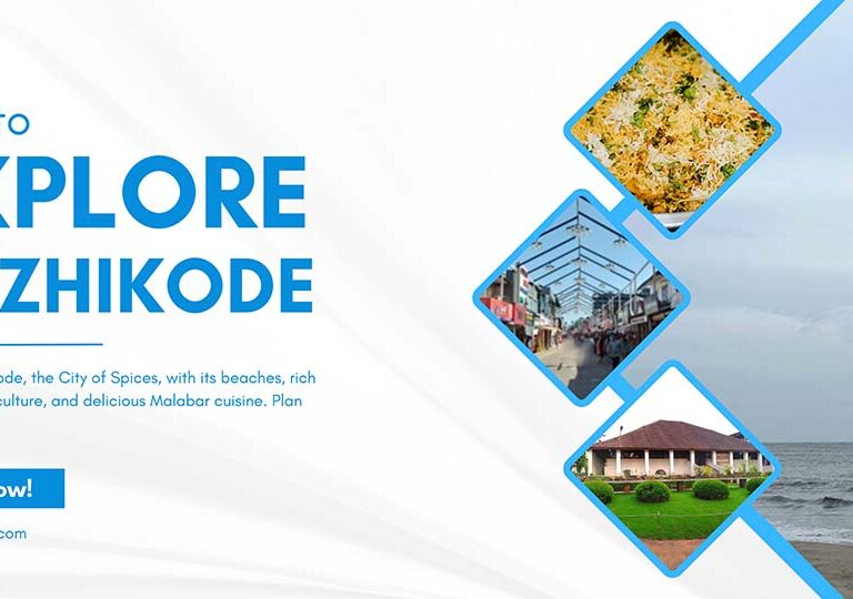 A scenic view of Kozhikode city showcasing its vibrant culture, natural beauty, and historical charm