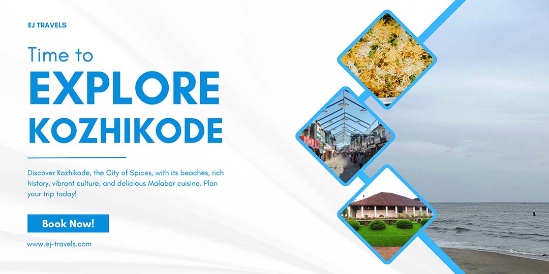 A scenic view of Kozhikode city showcasing its vibrant culture, natural beauty, and historical charm