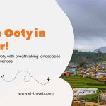 Scenic view of Ooty’s lush green hills, misty valleys, and serene landscapes